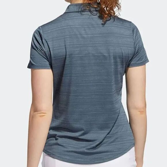 ADIDAS Novelty Microdot Short Sleeve Poloblue med - Picture 2 of 10